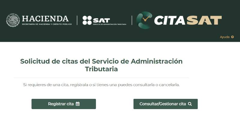 Portal de citas SAT