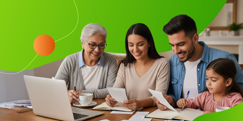 Para dividir los gastos con tu familia es necesario