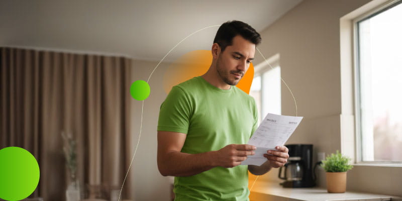 Hombre revisando sus finanzas personales para reducir gastos hormiga y mejorar su ahorro